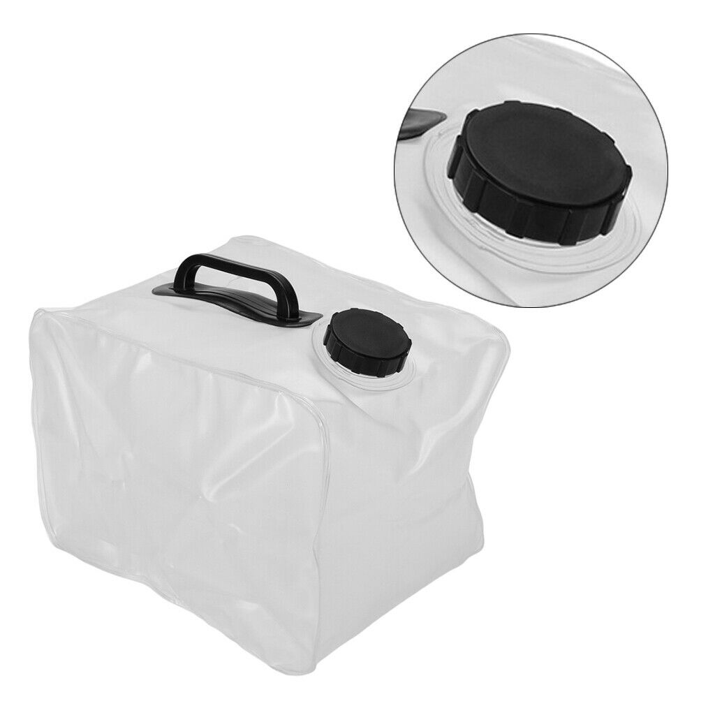 10L Foldable Water Bag Water Container PVC Outdoor Backpack Water Carrier