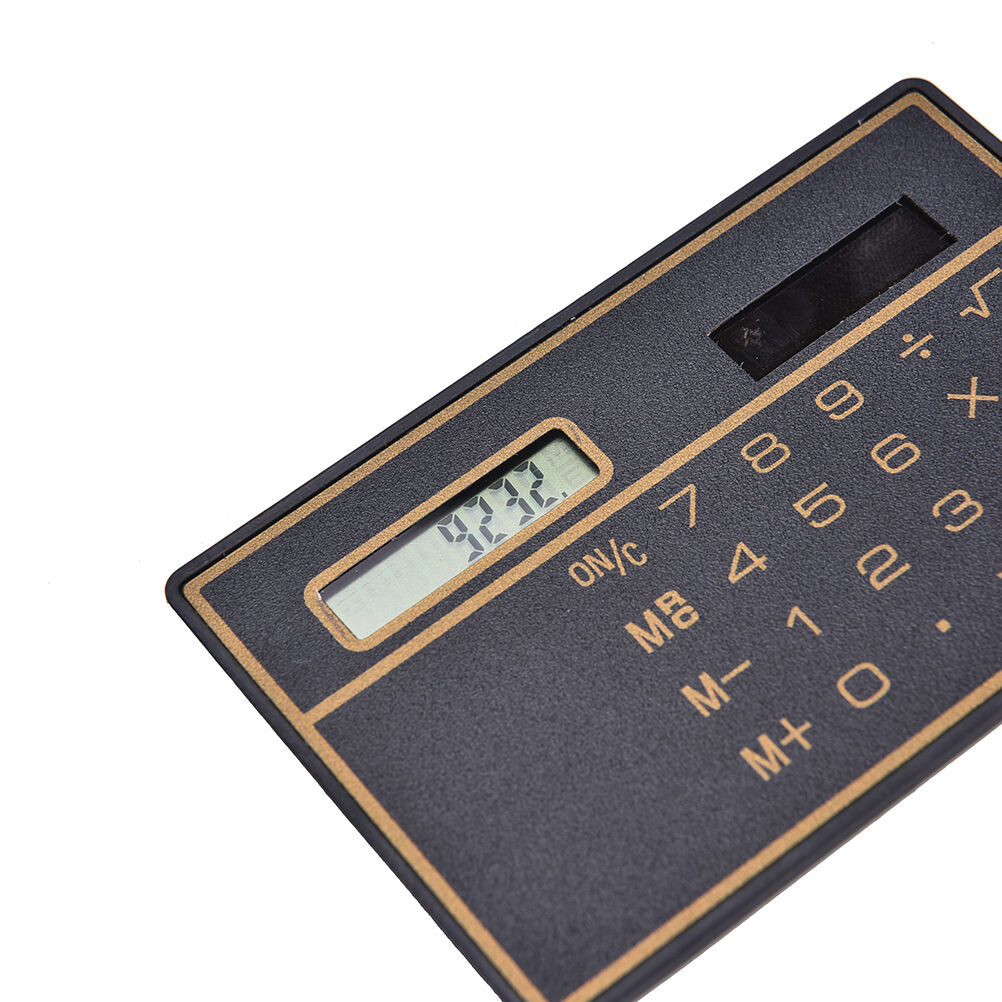 Mini Credit Card Solar Power Pocket Calculator Novelty Small Travel CompactBDAU