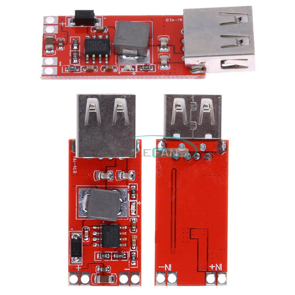 2PCS Mini USB DC 12V/24V to 5V 3A USB Step Down Supply Buck Module Power Charger