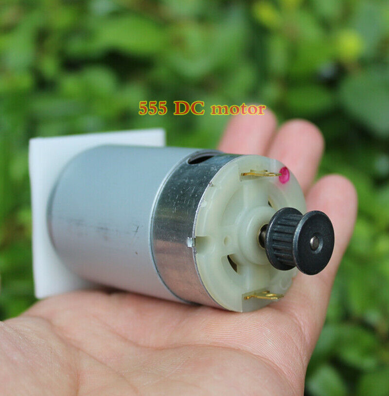 DC 24V 555 permanent magnet DC motor generator 550 motor MXL synchronous wheel