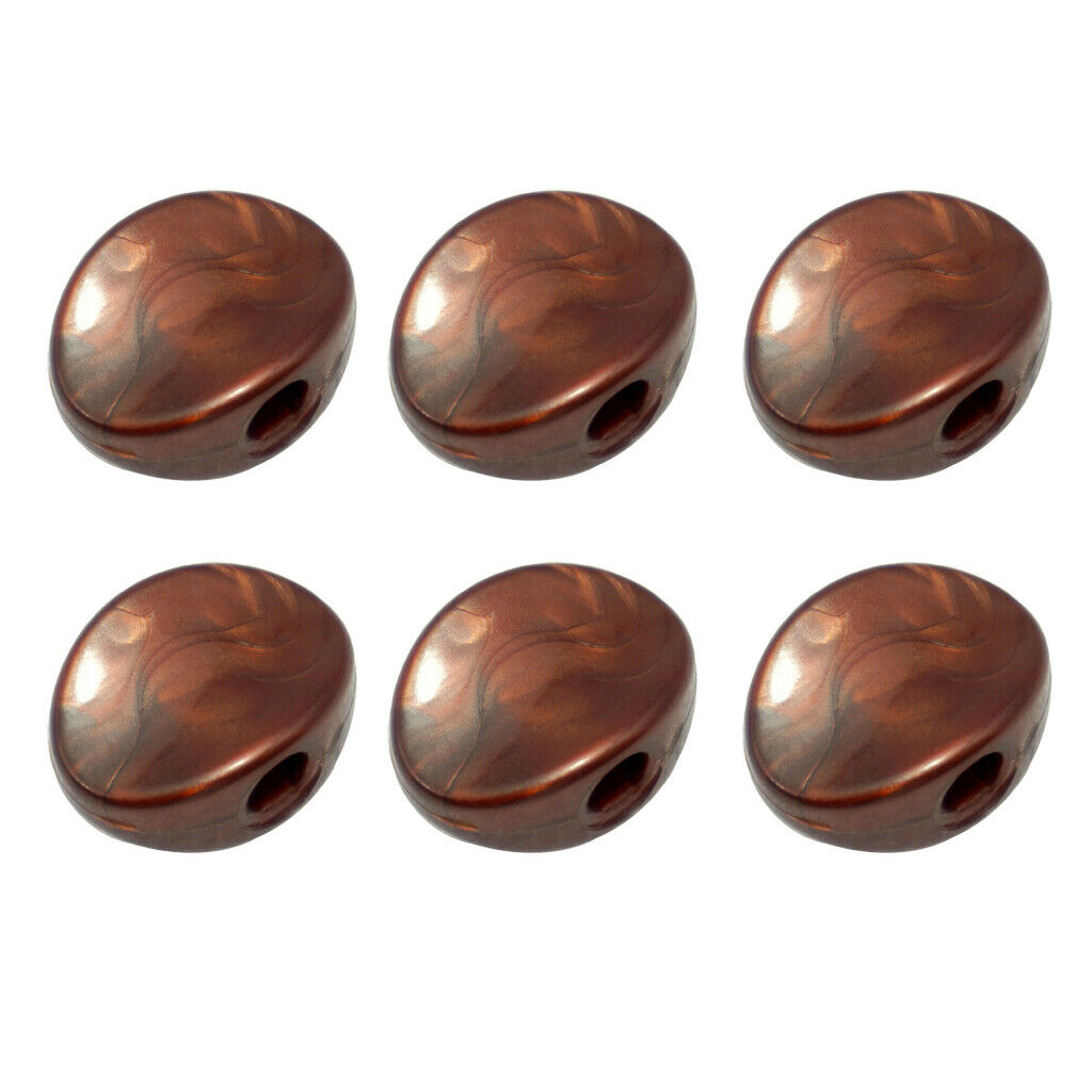 6 pieces spare machine heads, tuning pegs, buttons for guitar, coffee