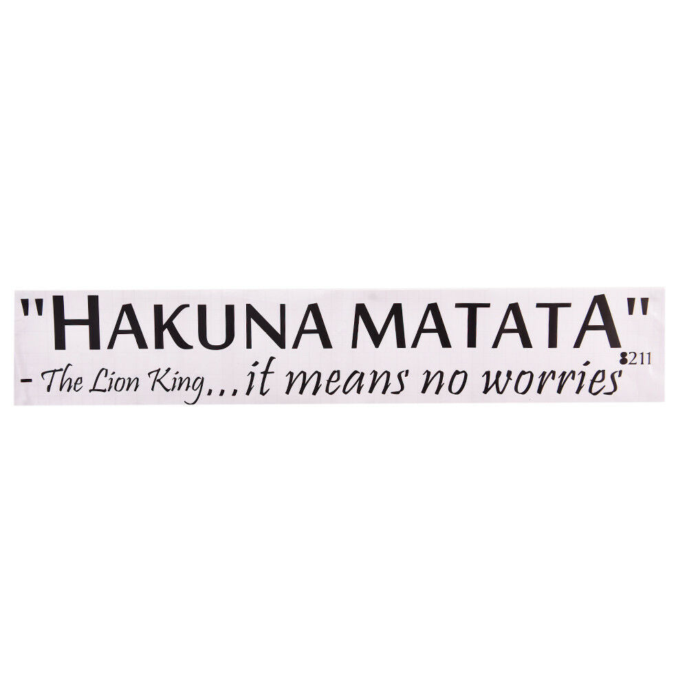 Hakuna Matata No Worry`quote wall decals decorative home decor removable`stic DD