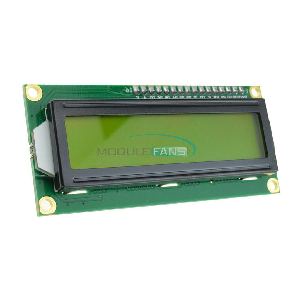 2PCS 16x2 1602 HD44780 Character LCD Display Module Controller Yellow Backlight