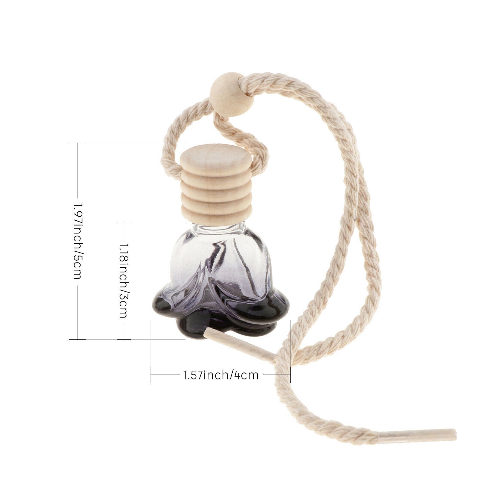 Pack of 20 Flower Pattern Empty Car Perfume Bottle Diffuser Home Home Decor