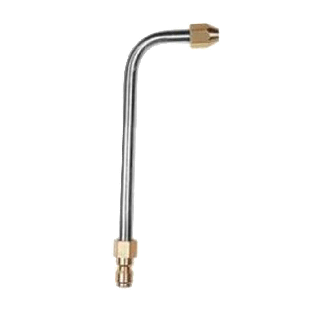 2pcs Stainless Steel Angled Lance Extension Metal Pole Car Cleaning Tools