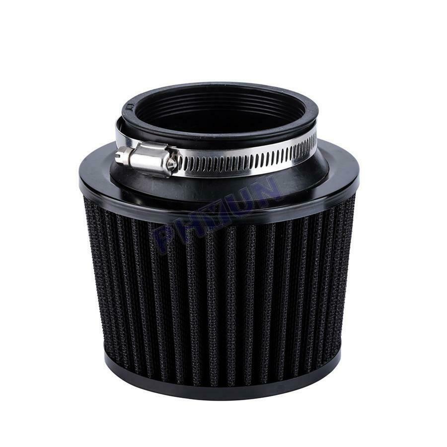 Black 2.5inch Air Filter Pod Rubber Adapter For Motorcycle Scooter ATV Dirt Bike