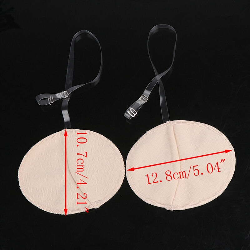 2Pcs Underarm Sweat Pad washable Armpit Absorbing Transparent Shoulder StrapBDA