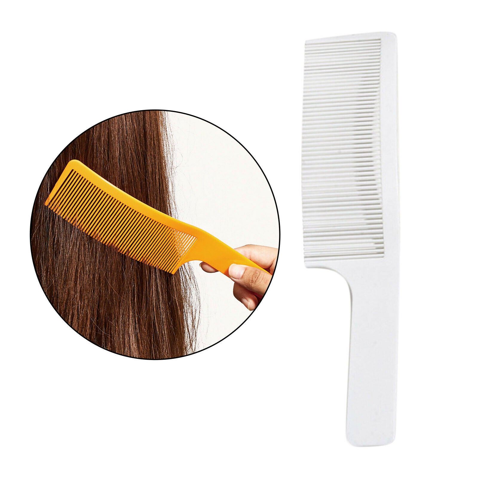 2x Curved Hair Cutting Clipper Comb Barber Salon Slicked-back Haircut