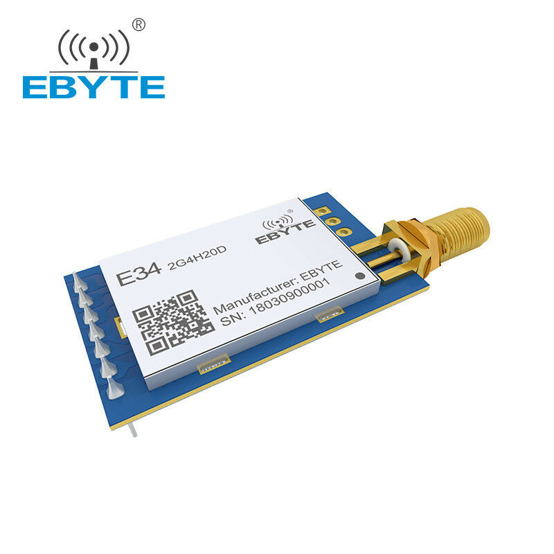 Ebyte 2.4ghz E34-2G4H20D 100mW nRF24L01P UART Auto Hopping Wireless Transceiver