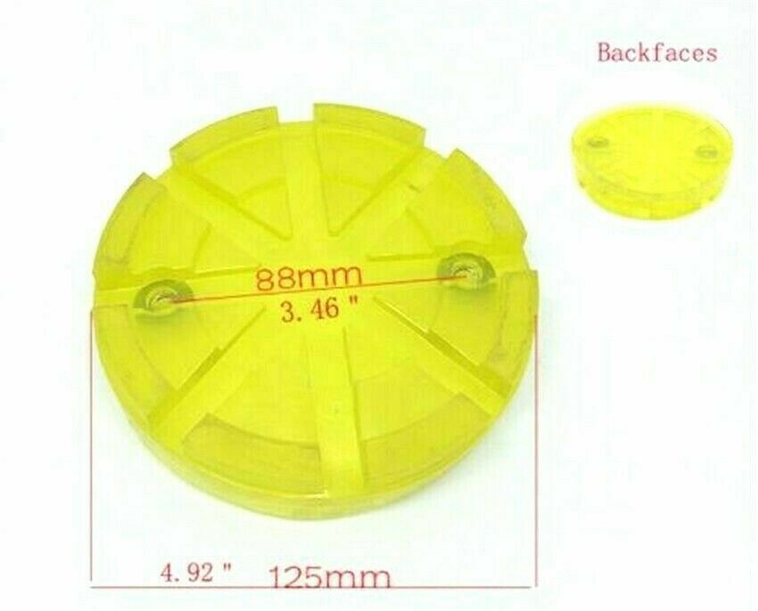 4pcs Round Yellow Rubber Arm Lift pad For Auto Lift Car Auto Truck Hoist Machine