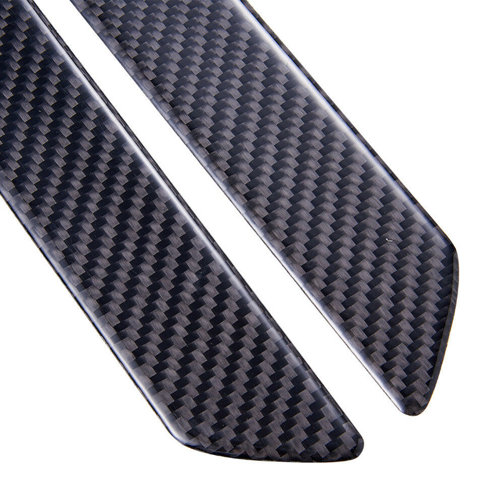 2x48.5CM Carbon Fiber Car Scuff Plate Door Sill Cover Panel Step Protector Guard
