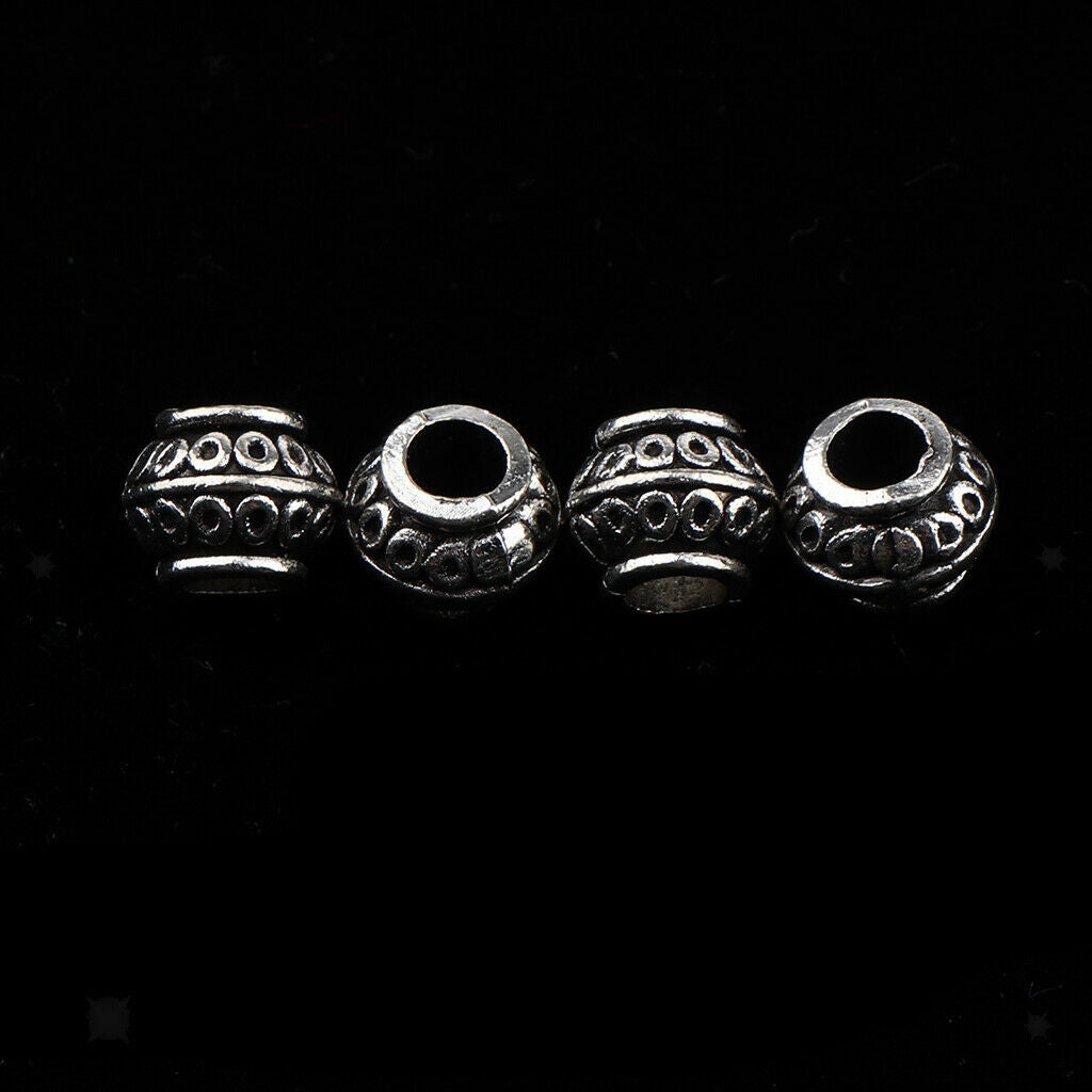 60 Pcs Round Spacer Beads Metal Beads Spacer Beads Jewelry Accessories