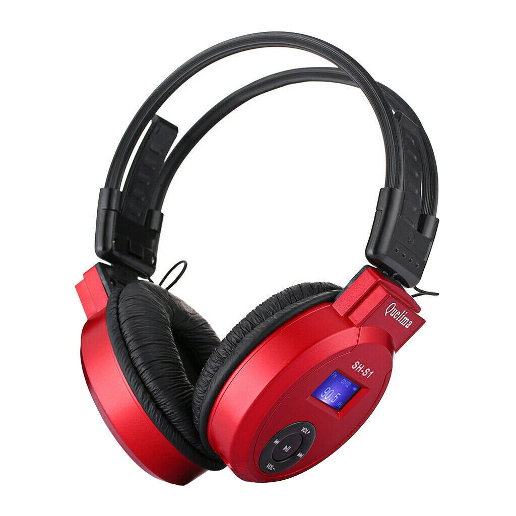 Foldable Wireless Sports Headphone with FM/TF Slot, Comfortable Protein Earpads,
