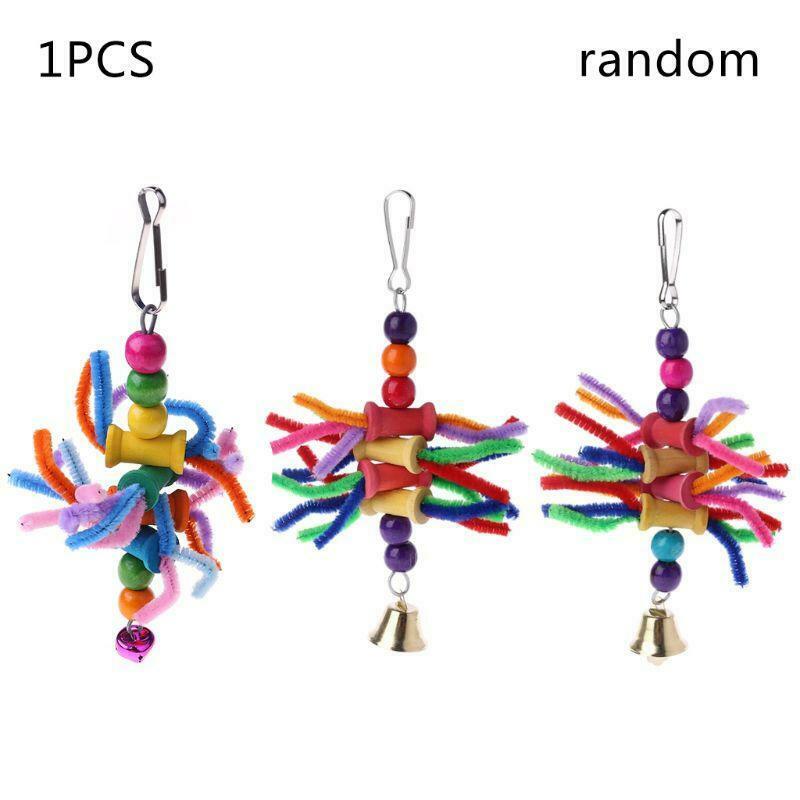 Parrot Chew Toys Multicolor Bird Parrot Bite String Toys Swing Cage Accessories