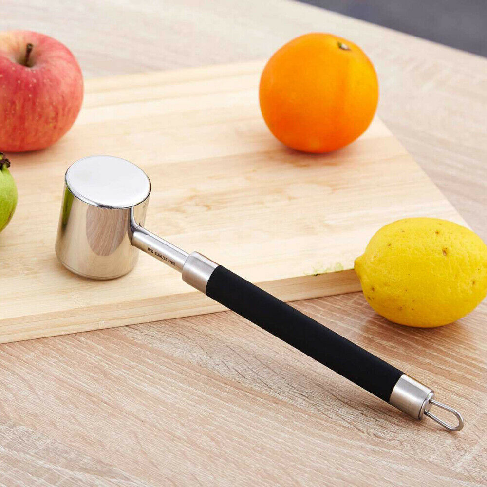 Stainless Steel Metal Meat Mallet Tenderizer Steak Beef Hammer Kitchen Tool