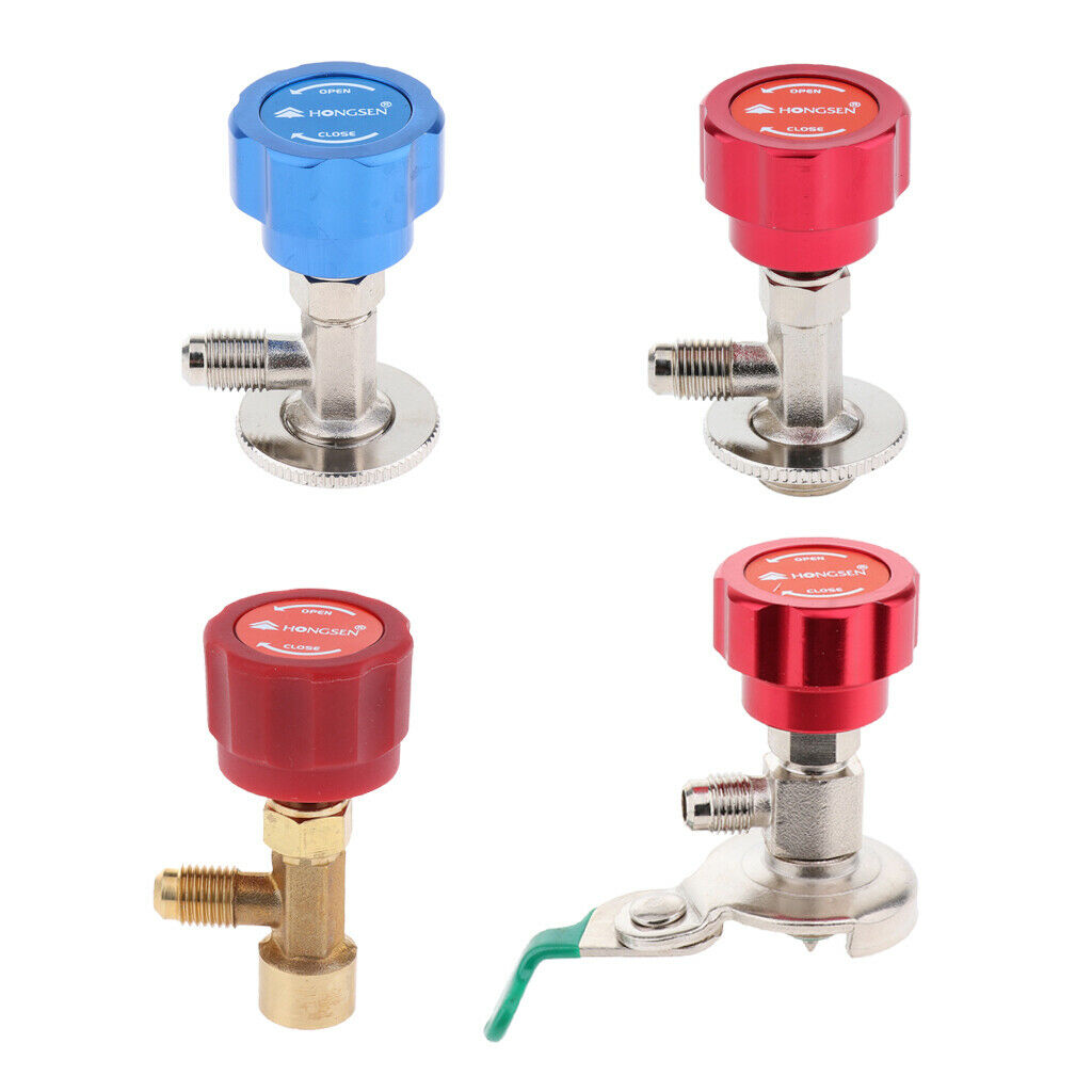 2X Can Dispensing Refrigerant Tap 1/4in ACME Thread Bottle Opener for R22 R600a