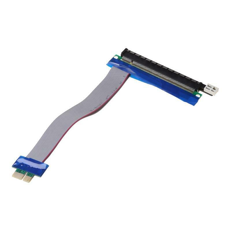 Flexible Flat Cable PCIe PCI Express 1x To 16x Extender Riser FFC PCI-E 1x-16x