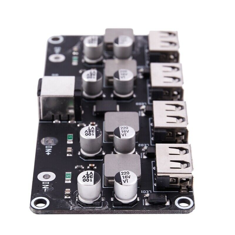 4 Channel Usb Qc3.0 Qc2.0 Dc-Dc Buck Converter Charging  Module 6-32V 9V 12V 2D2