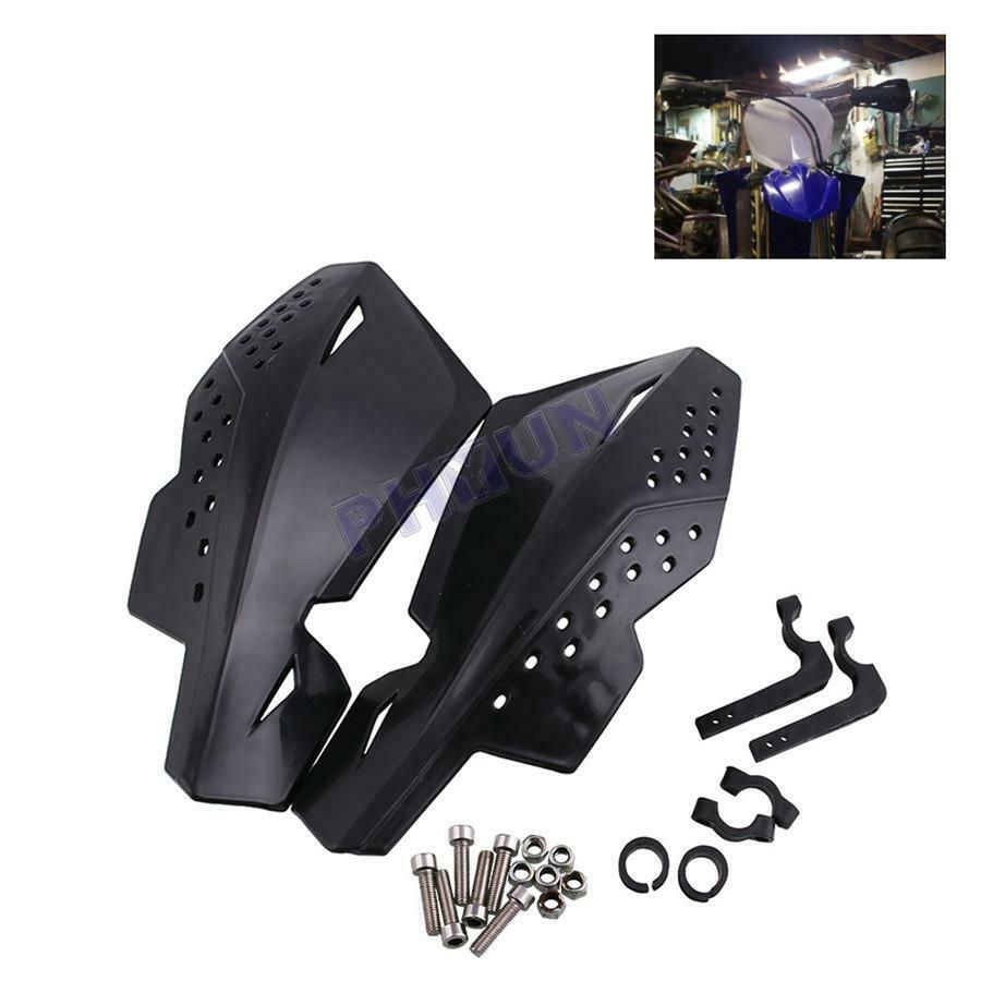 2x Black Motorcycle Hand Guards Protector For 7/8" Handlebar Motorcycle ATV Quad