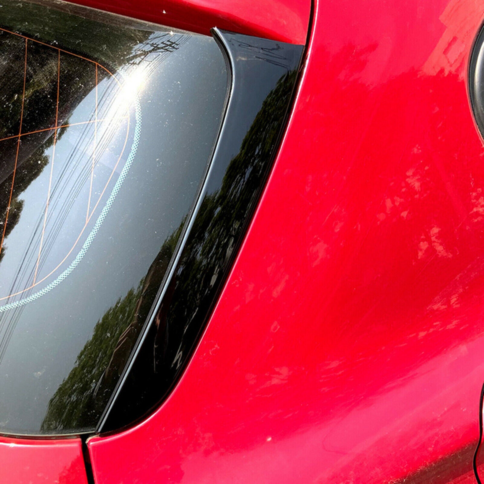 Behind Window Spoiler Side Strip Cover Trim For BMW 1 Series Lightweight