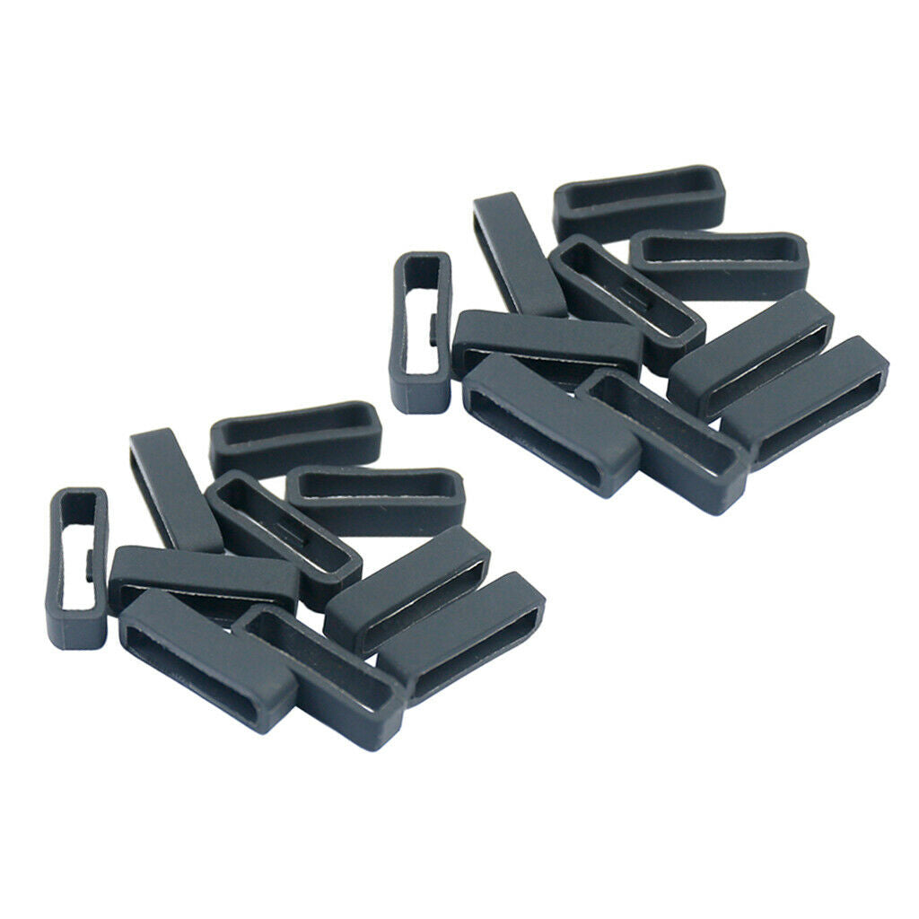 20 Pieces Silicone Fastener Rings for Garmin Fenix 5/5s/5x Series 235 22mm