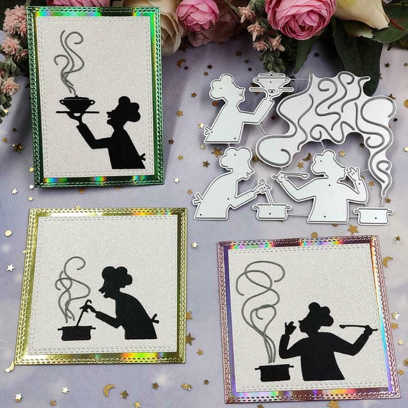 Creative Cooking Mage Metal Embossing Die Cuts Stencil for DIY Scrapbooking Card