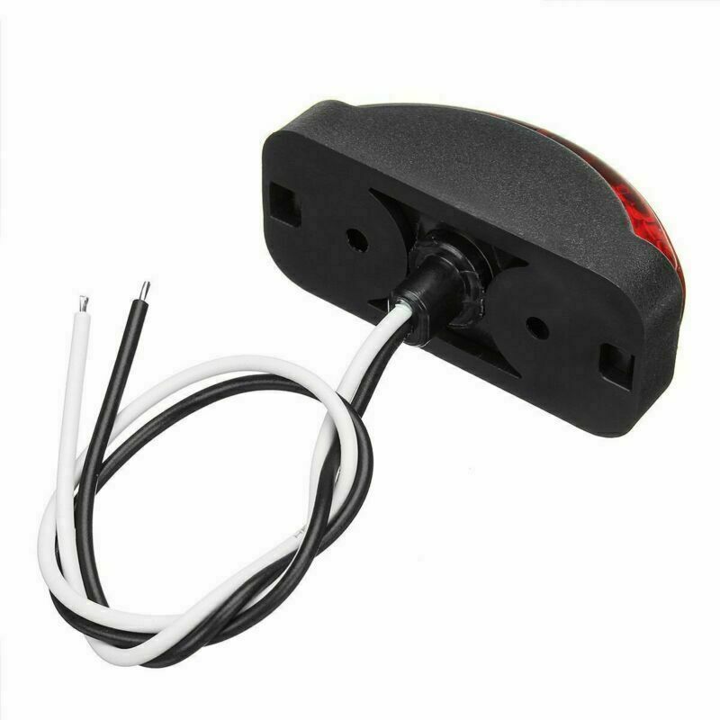 4x Red 2 LED Side Marker Light Blinker for Trailer Truck Boat 12V-24V Waterproof