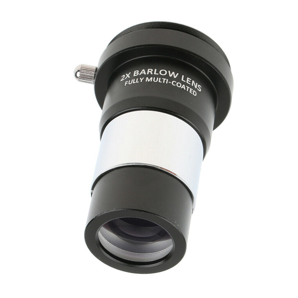 1.25”(31.7mm) 2X Magnification Barlow Lens Metal for Telescope Eyepieces