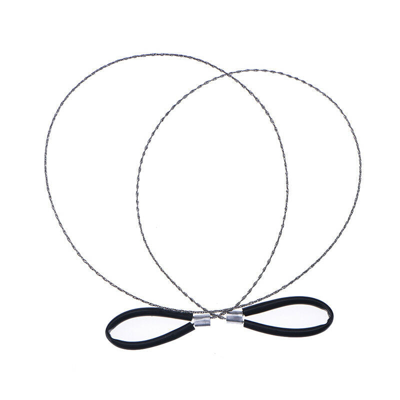 Lightweght Stainless Steel Wire Saw Outdoor Survival Tool Kit Survival Saw BDAU