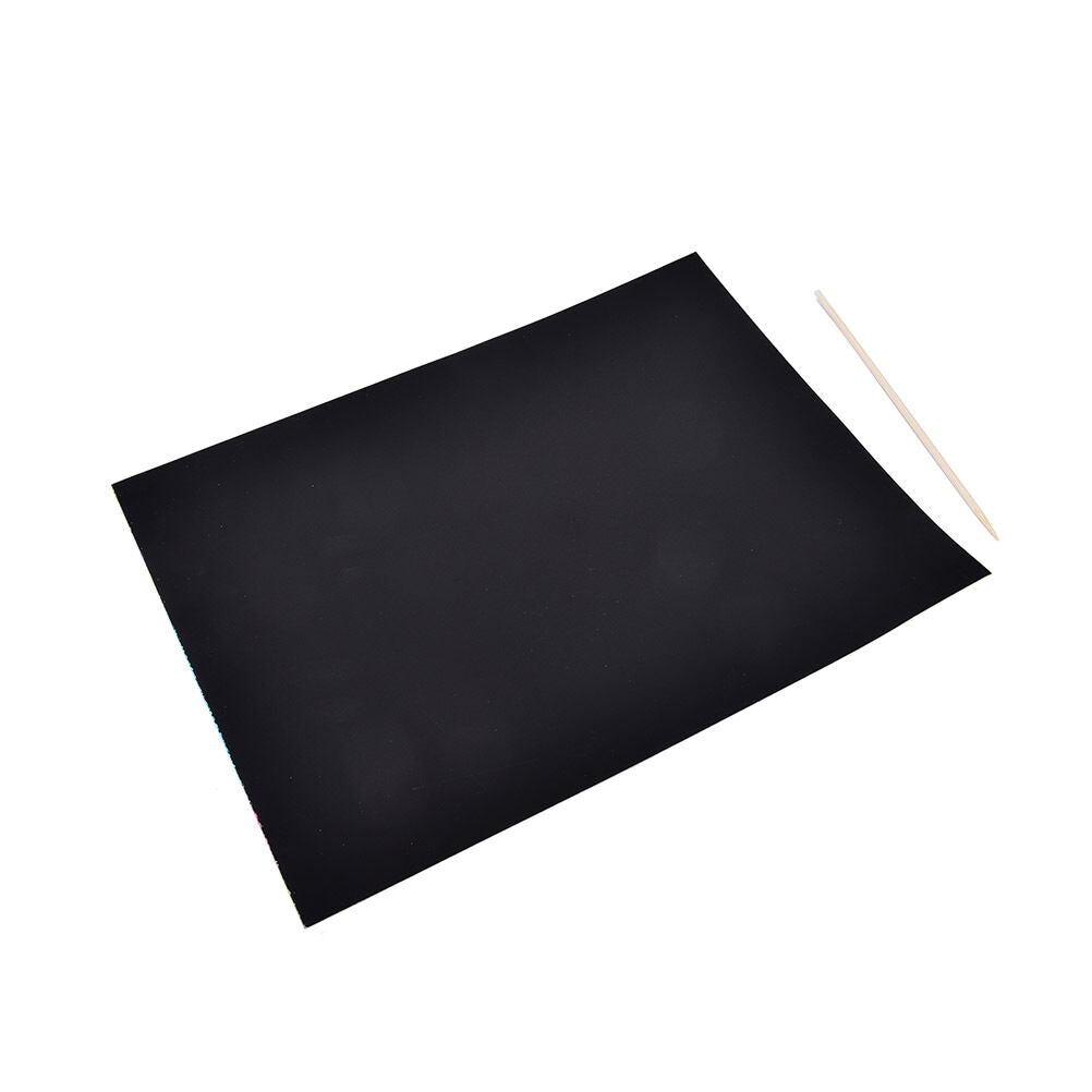 A4 Sheet Rainbow Scratch Colourful Stencil Art Craft Engraving Paper With .l8