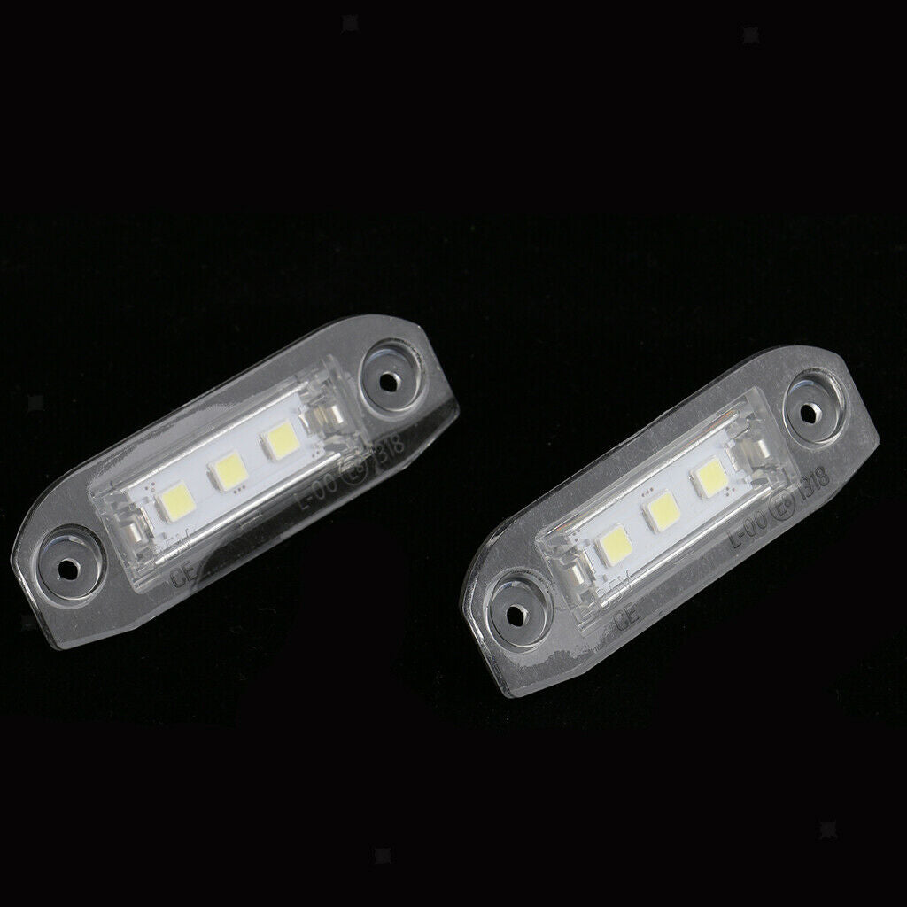 2 X 3 SMD LED White Lamps Luminous License Plate Car Accessories