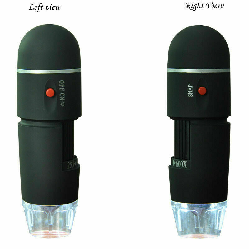 New USB Digital Microscope Endoscope Magnifier 600X Video Camera 8 LED