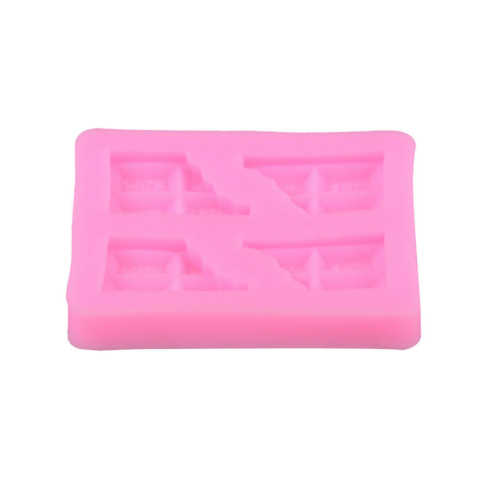 half tablet chocolate shape liquid silicone fondant cake molds diy baking.l8