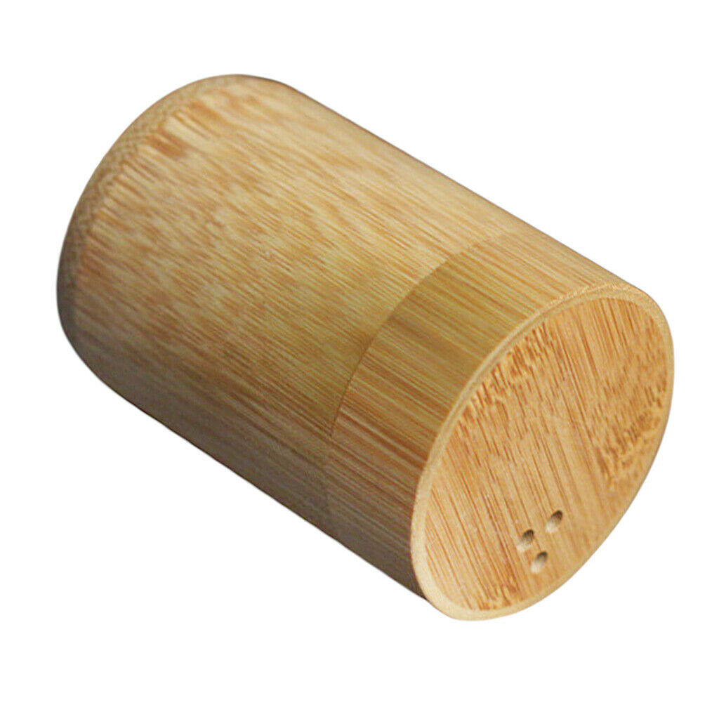 Toothpick Dispenser Holders Bamboo Storage Organizer Travel Home