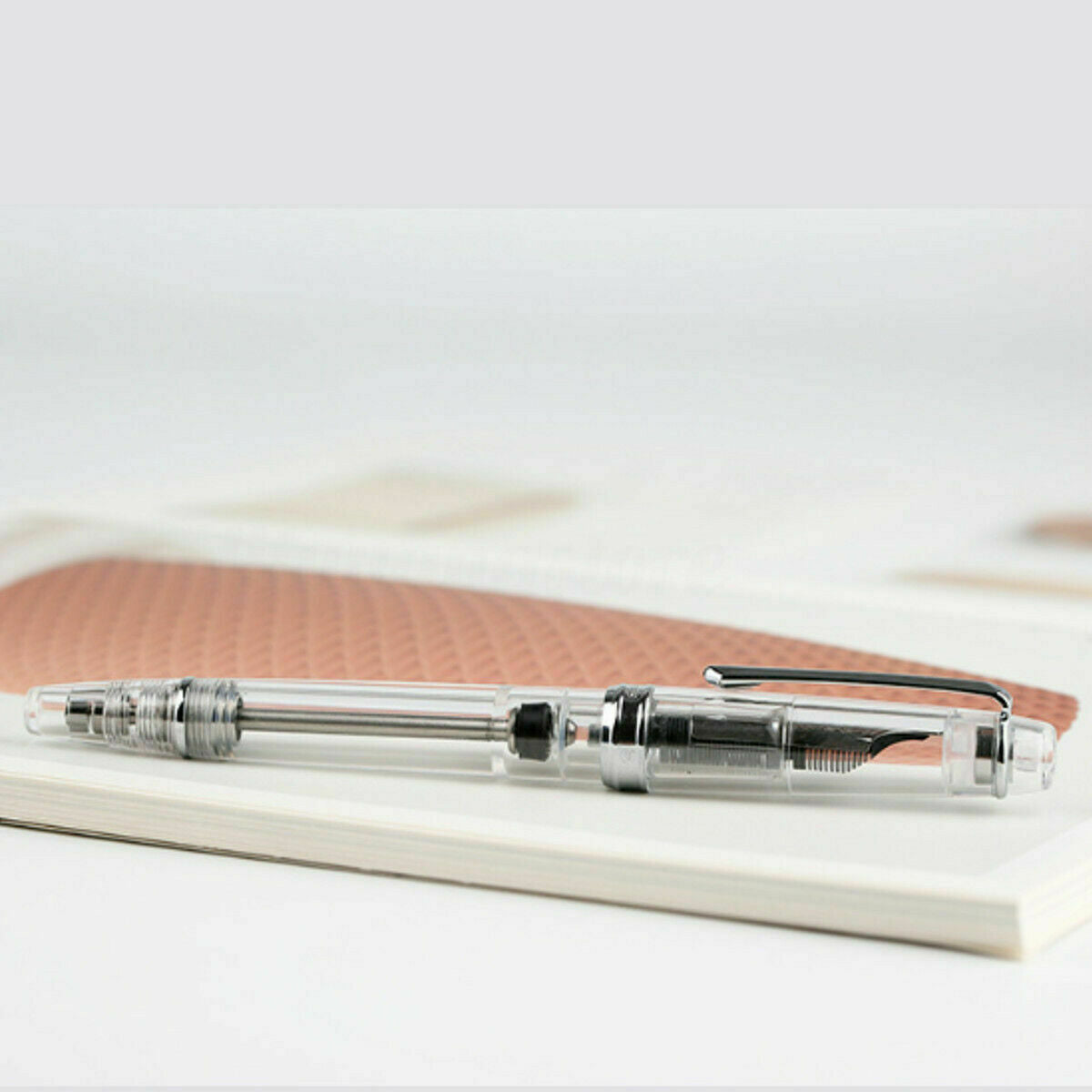 0.5mm Writing Penbbs 268 Transparent Negative pressure Fountain Pen Fine Nib