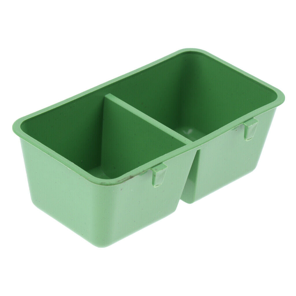 Plastic Bird Feeder Water Bowl 2 in Bird Parrot Feeder Bowl Cups Supplies