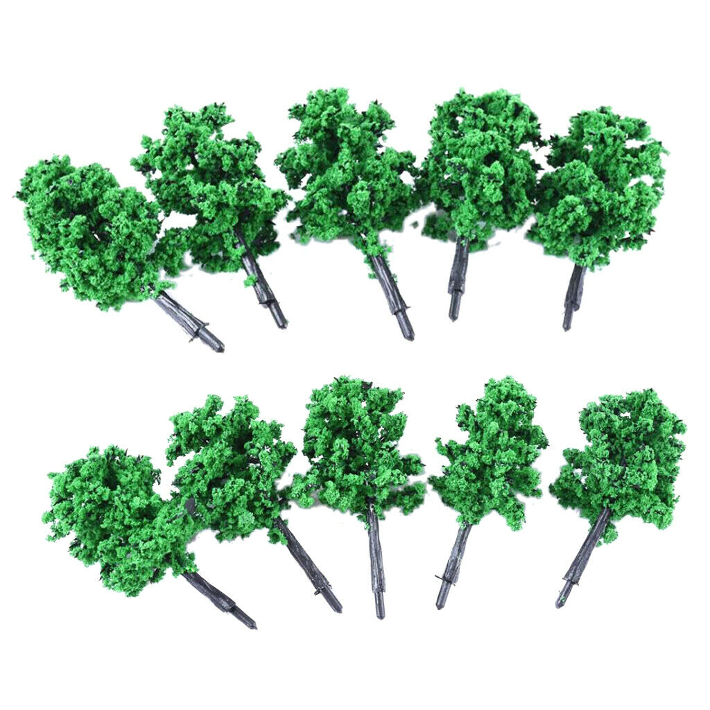 Lot of 10 Pieces Trees Trunks Plastic Models for Landscape Construction Park -