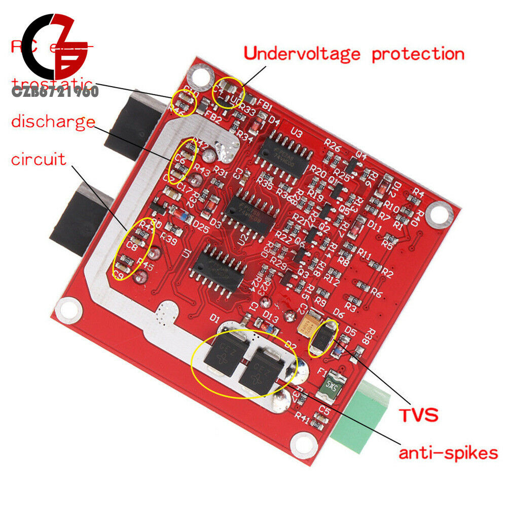 Dual DC Motor Drive Module 7A 160W 12V/24V PWM H-bridge L298 Logic Control Board