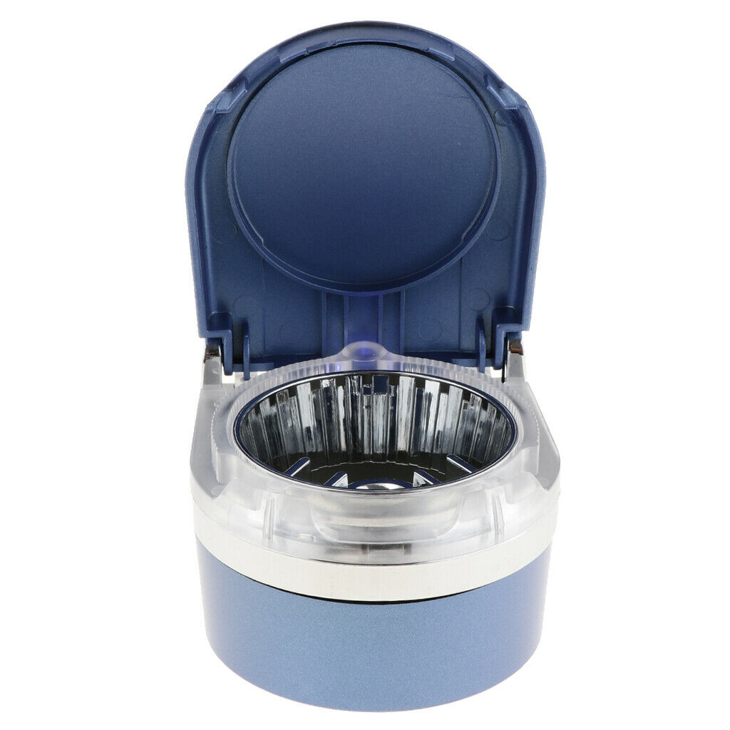 Blue Smokeless Cup Holder Car Truck  Ashtray with Blue LED Light