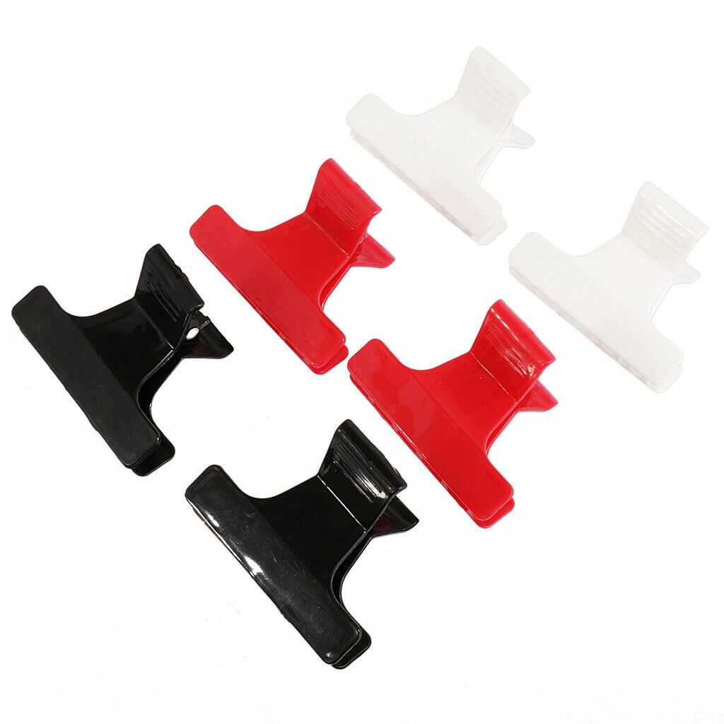 6pcs hair clip barber hair color hair cutting compartment clips -