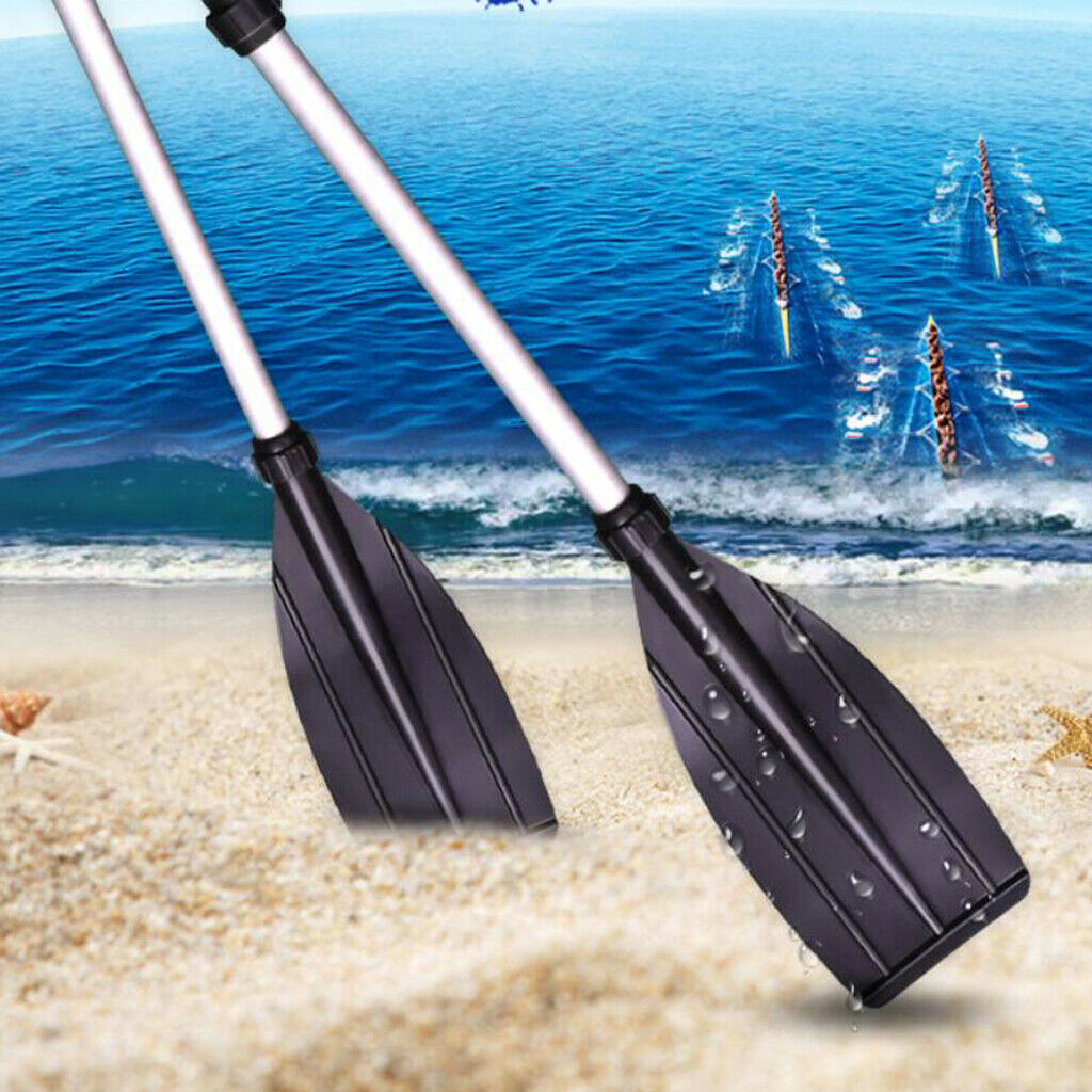 2X Alloy Kayak Paddles Foldable Rafting Rubber Dinghy Rubber Raft Telescopic