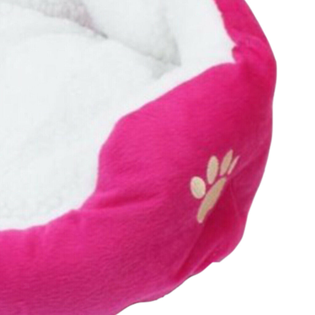 Warming Pad Dog Bed Cuddler with Removable Cover Small Size for Cats Dogs Rose