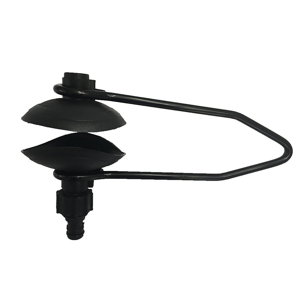 Large outboard water flusher / round earmuffs