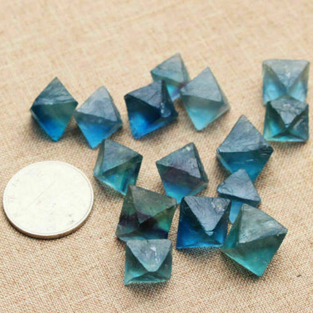 US Natural Clear Green Blue Fluorite Crystal Fluorite Rough Stone Wholesale Lot
