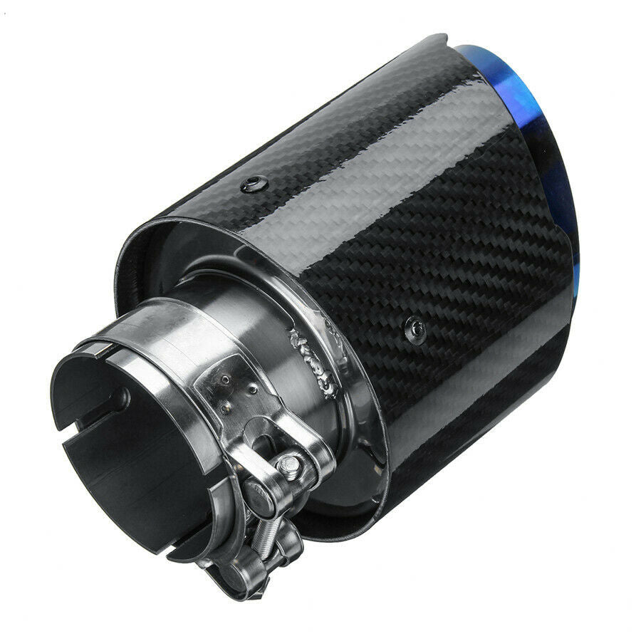 Carbon Fiber Finish End Pipes Stainless Steel Exhaust Pipe 2.5" Inner  4" Outer