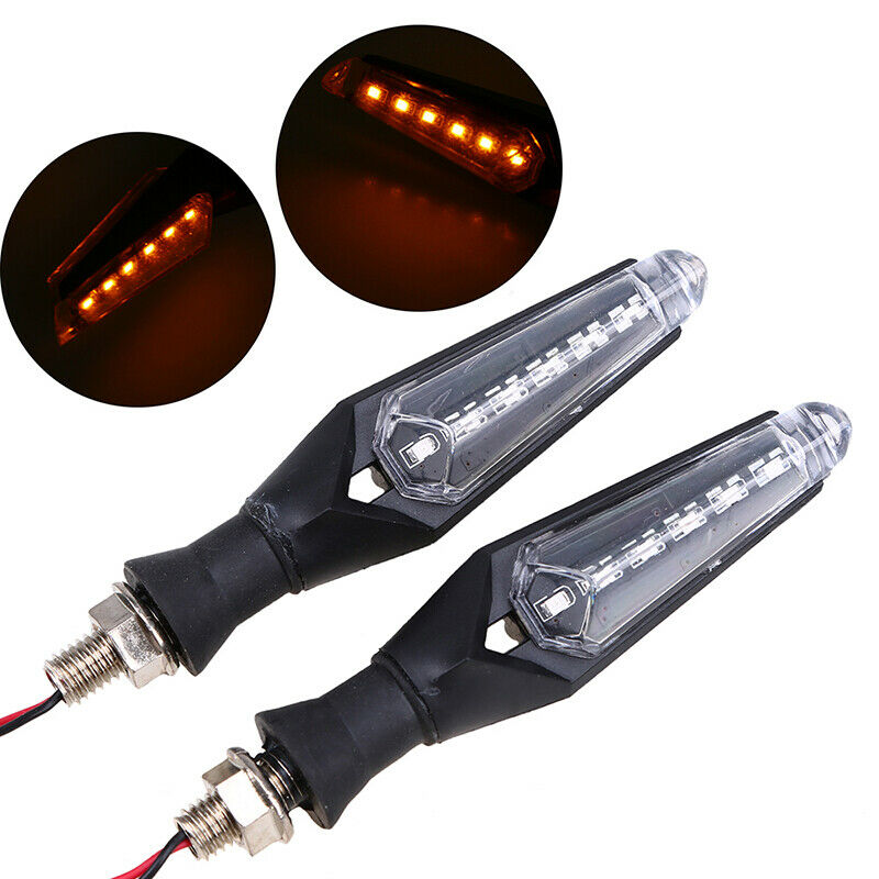 LED Turn Signal Indicator Light 10mm Mounting Bolt Lamp Motorcycle Universal Fit