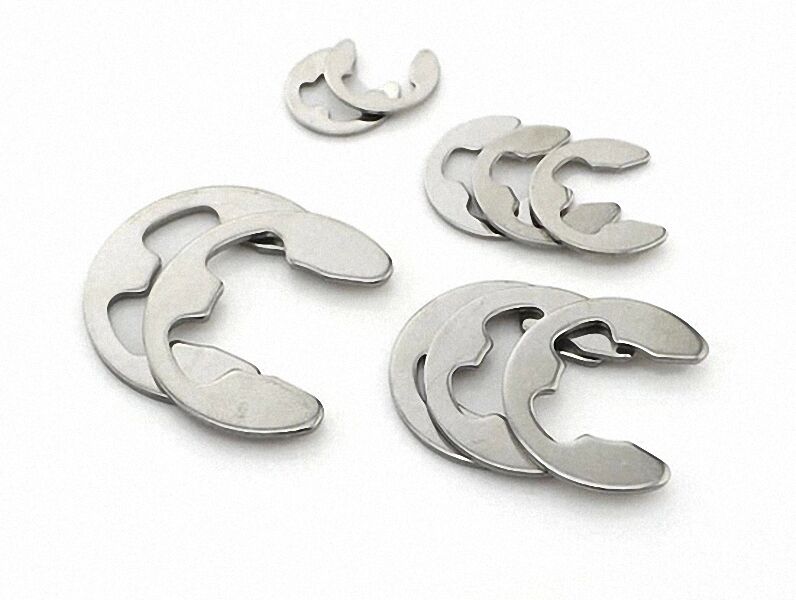 new 100Pcs 8mm Stainless Steel E-Clip / Snap Ring / Circlip [M1]
