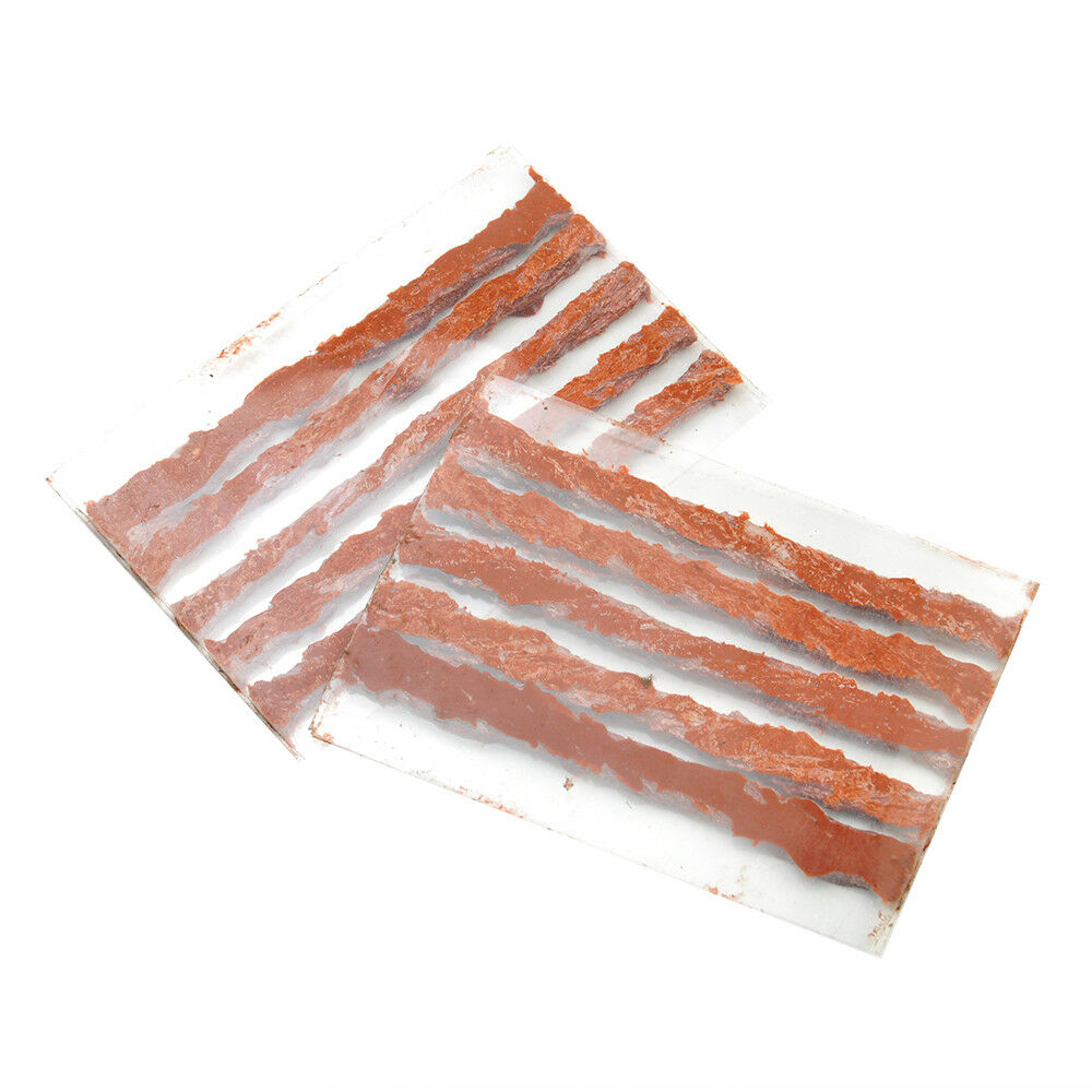 10x Auto Van Tyre Repair Tubeless Seal Strips Plug Tire Puncture Recovery Kits