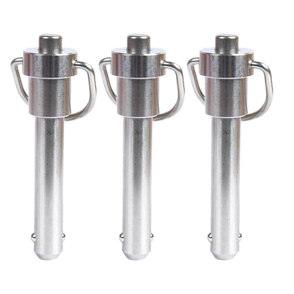 3 lot Quick Release Ball Lock Pins Ring Handle Lock Pin Release Ball 25mm