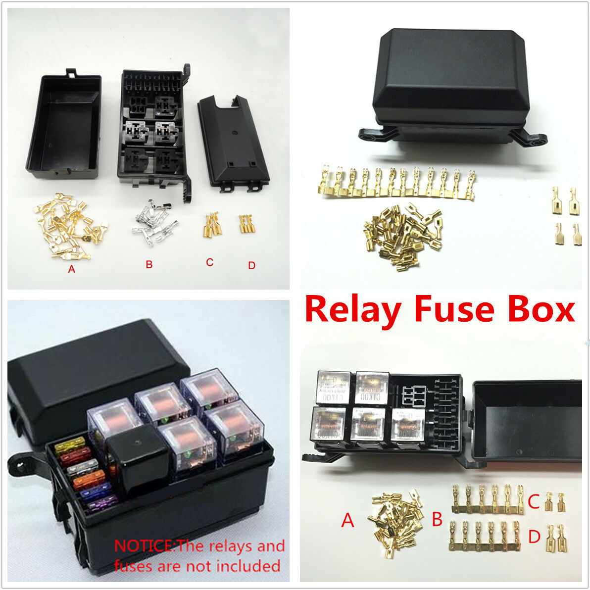 Auto Car Fuse Relay Holder Box Relay Socket 6 Relay 5 Road The Nacelle Insurance